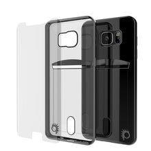 Load image into Gallery viewer, Galaxy S7 EDGE Case, PUNKCASE® LUCID Black Series | Card Slot | SHIELD Screen Protector | Ultra fit (Color in image: Gold)
