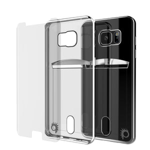 Galaxy S7 EDGE Case, PUNKCASE® LUCID Silver Series | Card Slot | SHIELD Screen Protector | Ultra fit (Color in image: Gold)