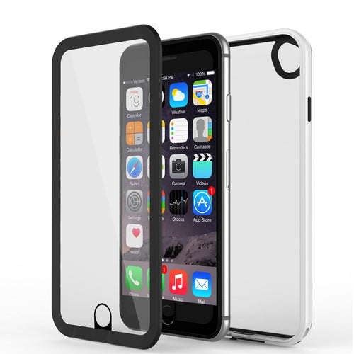 Apple iPhone 7/6s/6 Waterproof Case, PUNKcase CRYSTAL 2.0 White W/ Attached Screen Protector  | Warranty (Color in image: White)