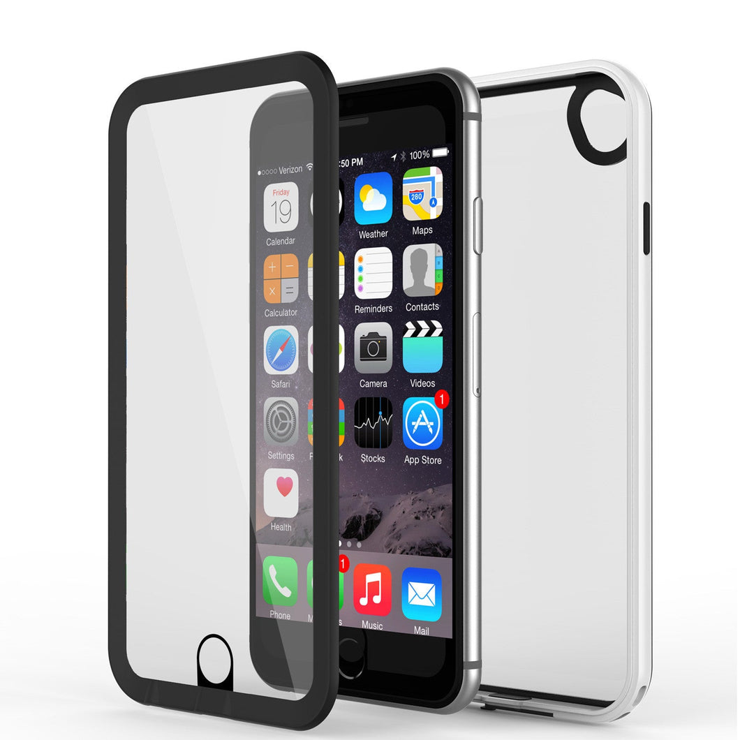 Apple iPhone 7/6s/6 Waterproof Case, PUNKcase CRYSTAL 2.0 White W/ Attached Screen Protector  | Warranty (Color in image: White)