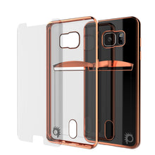 Load image into Gallery viewer, Galaxy S7 EDGE Case, PUNKCASE® LUCID Rose Gold Series | Card Slot | SHIELD Screen Protector (Color in image: Gold)
