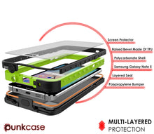 Cargar imagen en el visor de la galería, Galaxy Note 5 Waterproof Case, Punkcase StudStar Light Green Shock/Dirt Proof | Lifetime Warranty (Color in image: pink)
