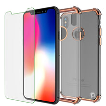 Cargar imagen en el visor de la galería, iPhone X Case, Punkcase [BLAZE SERIES] Protective Cover W/ PunkShield Screen Protector [Shockproof] [Slim Fit] for Apple iPhone 10 [Rosegold] (Color in image: Gold)
