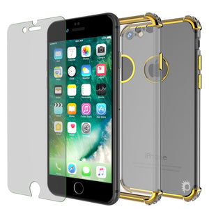 iPhone SE (4.7") Case, Punkcase [BLAZE SERIES] Protective Cover W/ PunkShield Screen Protector [Shockproof] [Slim Fit] for Apple iPhone [Gold] (Color in image: Silver)
