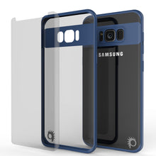 Cargar imagen en el visor de la galería, Galaxy S8 Plus Case, Punkcase [MASK Series] [NAVY] Full Body Hybrid Dual Layer TPU Cover W/ Protective PUNKSHIELD Screen Protector (Color in image: black)
