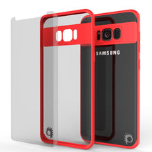 Cargar imagen en el visor de la galería, Galaxy S8 Plus Case, Punkcase [MASK Series] [RED] Full Body Hybrid Dual Layer TPU Cover W/ Protective PUNKSHIELD Screen Protector (Color in image: black)
