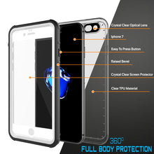 Load image into Gallery viewer, Crystal Clear Optical Lens Iphone 7 Easy To Press Button Raised Bevel Crystal Clear Screen Protector Clear TPU Material (Color in image: Teal)
