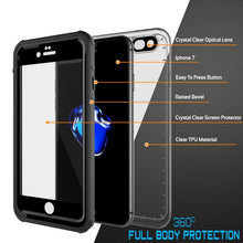 Cargar imagen en el visor de la galería, Apple iPhone SE (4.7&quot;) Waterproof Case, PUNKcase CRYSTAL Black W/ Attached Screen Protector  | Warranty (Color in image: Teal)
