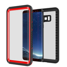 Cargar imagen en el visor de la galería, Galaxy S8 Waterproof Case, Punkcase [Extreme Series] [Slim Fit] [IP68 Certified] [Shockproof] [Snowproof] [Dirproof] Armor Cover W/ Built In Screen Protector for Samsung Galaxy S8 [Red] (Color in image: Pink)
