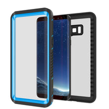 Cargar imagen en el visor de la galería, Galaxy S8 PLUS Waterproof Case, Punkcase [Extreme Series] [Slim Fit] [IP68 Certified] [Shockproof] [Snowproof] [Dirproof] Armor Cover [Light Blue] 
