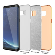 Load image into Gallery viewer, Galaxy S8 Plus Case, Punkcase Galactic 2.0 Series Ultra Slim Protective Armor TPU Cover [Gold] (Color in image: black/grey)
