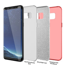 Load image into Gallery viewer, Galaxy S8 Plus Case, Punkcase Galactic 2.0 Series Ultra Slim Protective Armor TPU Cover [Red] (Color in image: silver)
