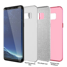 Load image into Gallery viewer, Galaxy S8 Case, Punkcase Galactic 2.0 Series Ultra Slim Protective Armor TPU Cover w/ PunkShield Screen Protector | Lifetime Exchange Warranty | Designed for Samsung Galaxy S8 [Pink] (Color in image: silver)
