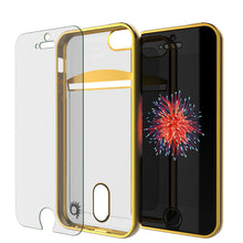Load image into Gallery viewer, iPhone SE/5S/5 Case, PUNKCASE® LUCID Gold Series | Card Slot | SHIELD Screen Protector | Ultra fit (Color in image: Gold)
