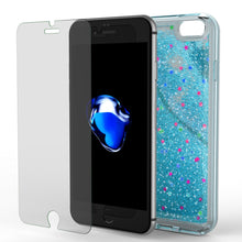 Load image into Gallery viewer, iPhone 7 Case, PunkCase LIQUID Teal Series, Protective Dual Layer Floating Glitter Cover (Color in image: green)
