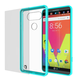 LG v20 Case Punkcase® LUCID 2.0 Teal Series w/ PUNK SHIELD Glass Screen Protector | Ultra Fit (Color in image: clear)