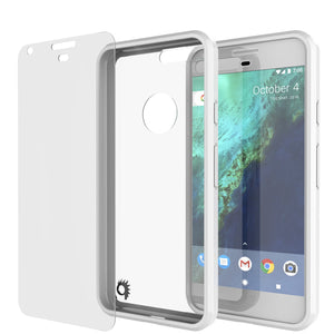 Google Pixel XL Case Punkcase® LUCID 2.0 White Series w/ PUNK SHIELD Glass Screen Protector | Ultra Fit (Color in image: clear)