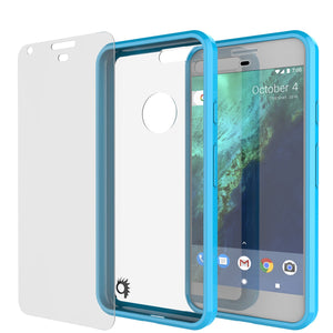 Google Pixel Case Punkcase® LUCID 2.0 Light Blue Series w/ PUNK SHIELD Glass Screen Protector | Ultra Fit (Color in image: teal)