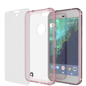 Google Pixel Case Punkcase® LUCID 2.0 Crystal Pink Series w/ PUNK SHIELD Glass Screen Protector | Ultra Fit (Color in image: pink)