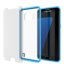 Cargar imagen en el visor de la galería, S7 Edge Case Punkcase® LUCID 2.0 Light Blue Series w/ PUNK SHIELD Screen Protector | Ultra Fit (Color in image: light blue)
