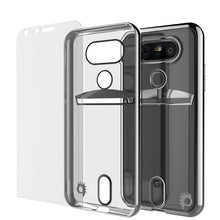 Cargar imagen en el visor de la galería, LG G5 Case, PUNKCASE® Silver LUCID  Series | Card Slot | PUNK SHIELD Screen Protector | Ultra Fit (Color in image: Rose Gold)
