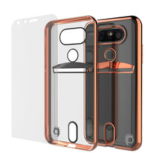 Cargar imagen en el visor de la galería, LG G5 Case, PUNKCASE® Rose Gold LUCID  Series | Card Slot | PUNK SHIELD Screen Protector (Color in image: Silver)
