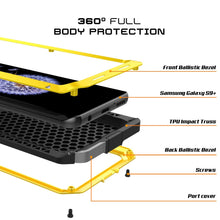 Cargar imagen en el visor de la galería, Galaxy S9 Plus Metal Case, Heavy Duty Military Grade Rugged Armor Cover [shock proof] Hybrid Full Body Hard Aluminum &amp; TPU Design [non slip] W/ Prime Drop Protection for Samsung Galaxy S9 Plus [Neon] (Color in image: Silver)
