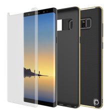Cargar imagen en el visor de la galería, Galaxy Note 8 Case, PunkCase [Stealth Series] Hybrid 3-Piece Shockproof Dual Layer Cover [Non-Slip] [Soft TPU + PC Bumper] with PUNKSHIELD Screen Protector for Samsung Note 8 [Gold] (Color in image: Navy Blue)
