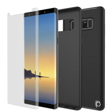 Cargar imagen en el visor de la galería, Galaxy Note 8 Case, PunkCase [Stealth Series] Hybrid 3-Piece Shockproof Dual Layer Cover [Non-Slip] [Soft TPU + PC Bumper] with PUNKSHIELD Screen Protector for Samsung Note 8 [Black] (Color in image: Grey)
