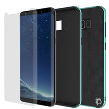 Load image into Gallery viewer, Galaxy S8 PLUS Case, PunkCase [Stealth Series] Hybrid 3-Piece Shockproof Dual Layer Cover [Non-Slip] [Soft TPU + PC Bumper] with PUNKSHIELD Screen Protector for Samsung S8+ [Teal] (Color in image: Grey)
