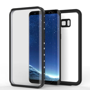Galaxy S8 Waterproof Case, Punkcase StudStar White Thin 6.6ft Underwater IP68 Shock/Snow Proof (Color in image: black)