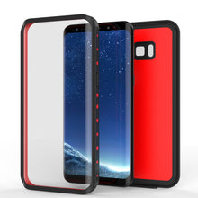 Cargar imagen en el visor de la galería, Galaxy S8 Waterproof Case PunkCase StudStar Red Thin 6.6ft Underwater IP68 Shock/Snow Proof (Color in image: white)

