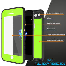 Load image into Gallery viewer, iPhone 7 Waterproof IP68 Case, Punkcase [Light Green] [StudStar Series] [Slim Fit] [Dirt/Snow Proof] (Color in image: black)

