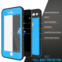 Cargar imagen en el visor de la galería, iPhone SE (4.7&quot;) Waterproof Case, Punkcase [Light Blue] [StudStar Series]  [Slim Fit] [IP68 Certified] [Dirt/Snow Proof] (Color in image: teal)
