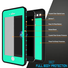 Cargar imagen en el visor de la galería, iPhone 8+ Plus Waterproof Case, Punkcase [StudStar Series] [Teal] [Slim Fit] Shockproof] [Dirtproof] [Snowproof] Armor Cover (Color in image: pink)
