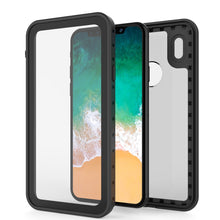 Cargar imagen en el visor de la galería, iPhone X Waterproof IP68 Case, Punkcase [Clear] [StudStar Series] [Slim Fit] [Dirtproof] (Color in image: white)
