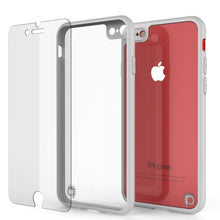 Cargar imagen en el visor de la galería, iPhone SE (4.7&quot;) Case [MASK Series] [WHITE] Full Body Hybrid Dual Layer TPU Cover W/ protective Tempered Glass Screen Protector (Color in image: pink)
