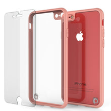Cargar imagen en el visor de la galería, iPhone SE (4.7&quot;) Case [MASK Series] [PINK] Full Body Hybrid Dual Layer TPU Cover W/ protective Tempered Glass Screen Protector (Color in image: white)
