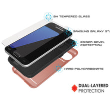 Load image into Gallery viewer, Galaxy s7 Case PunkCase CLUTCH Rose Gold Series Slim Armor Soft Cover Case w/ Tempered Glass (Color in image: Gold)
