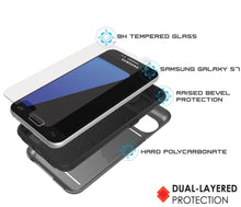 Cargar imagen en el visor de la galería, Galaxy Note 5 Case PunkCase CLUTCH Grey Series Slim Armor Soft Cover Case w/ Tempered Glass (Color in image: Rose)
