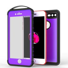 Cargar imagen en el visor de la galería, iPhone 8+ Plus Waterproof Case, Punkcase ALPINE Series, Purple | Heavy Duty Armor Cover (Color in image: black)
