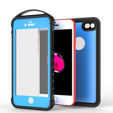Cargar imagen en el visor de la galería, iPhone SE (4.7&quot;) Waterproof Case, Punkcase ALPINE Series, Light Blue | Heavy Duty Armor Cover (Color in image: black)
