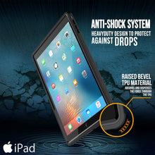 Cargar imagen en el visor de la galería, Funda impermeable IP68 para iPad Pro 11, Punkcase [Negro] [Serie StudStar] [Ajuste delgado]
