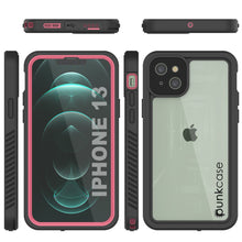 Load image into Gallery viewer, iPhone 13  Waterproof Case, Punkcase [Extreme Series] Armor Cover W/ Built In Screen Protector [Pink] (Color in image: Red)
