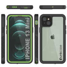 Load image into Gallery viewer, iPhone 13 Mini  Waterproof Case, Punkcase [Extreme Series] Armor Cover W/ Built In Screen Protector [Light Green] (Color in image: Red)
