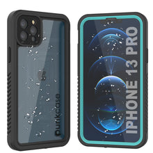 Cargar imagen en el visor de la galería, iPhone 13 Pro  Waterproof Case, Punkcase [Extreme Series] Armor Cover W/ Built In Screen Protector [Teal] (Color in image: Teal)
