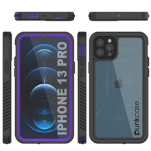 Cargar imagen en el visor de la galería, iPhone 13 Pro  Waterproof Case, Punkcase [Extreme Series] Armor Cover W/ Built In Screen Protector [Purple] (Color in image: Red)
