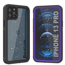 Cargar imagen en el visor de la galería, iPhone 13 Pro  Waterproof Case, Punkcase [Extreme Series] Armor Cover W/ Built In Screen Protector [Purple] (Color in image: Purple)
