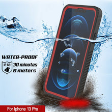 Load image into Gallery viewer, iPhone 13 Pro  Waterproof Case, Punkcase [Extreme Series] Armor Cover W/ Built In Screen Protector [Red] (Color in image: Light Green)
