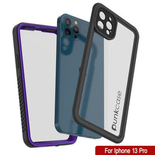 Cargar imagen en el visor de la galería, iPhone 13 Pro  Waterproof Case, Punkcase [Extreme Series] Armor Cover W/ Built In Screen Protector [Purple] (Color in image: Light Green)
